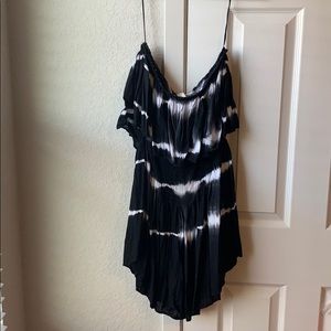 Black and white romper